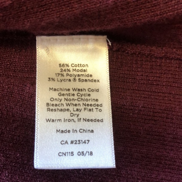 Mixed Rib No-button Long Talbots Sweater - Picture 7 of 9